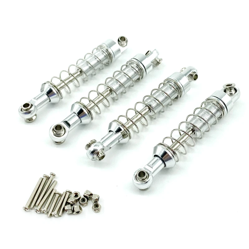 WPL C14 C24 MN D90 D91 D96 D99 D99S MN90 MN98 MN99S 4pcs โลหะโช้คอัพ Damper RC รถอัพเกรดอะไหล่อุปกรณ์เสริม