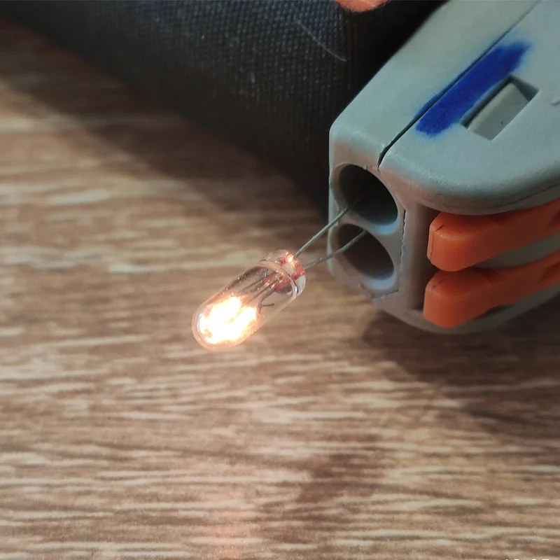 10pcs 3V 6V 9V 12V 24V Mini Indicator Bulb 3mm/4mm/5mm Lamp Light Bulb Edison Incandescent Filament Rice Bulb