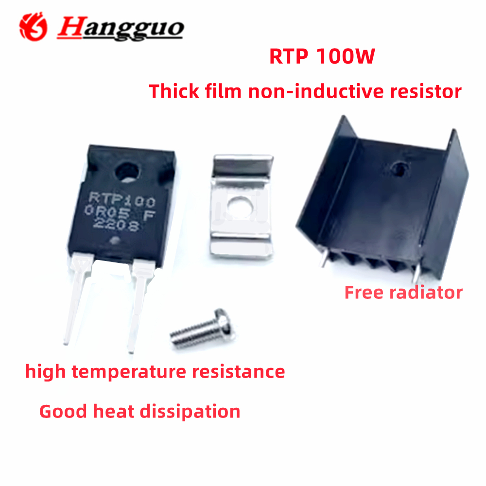 Resistencia de precisión de muestreo no inductivo, película gruesa de alta precisión, alta potencia, RTP35W, RTP50W, RTP100W, 20W, TO220, TO247, R05 a 50k