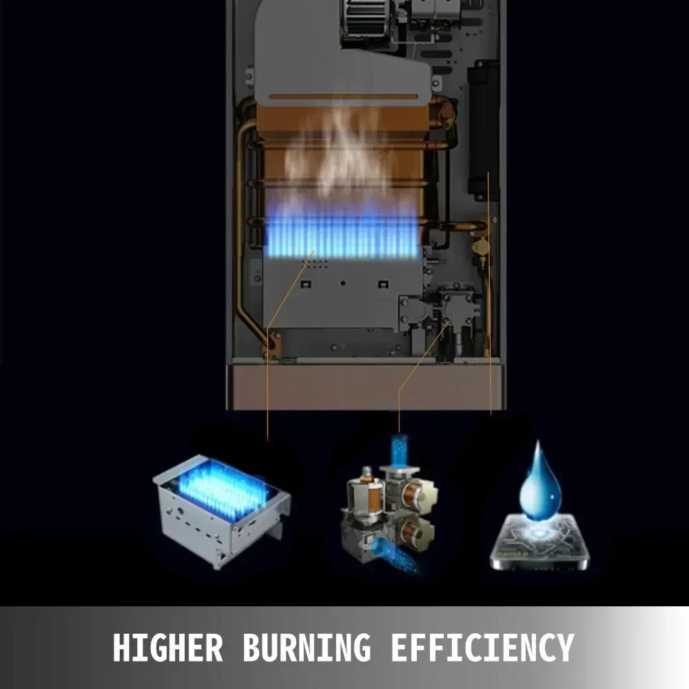 VEVOR 液化石油ガス給湯器 6L 8L 10L 12L 16L 18L 液化石油ガスプロパンブタン白湯沸かし器