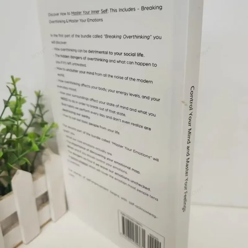 Controlue la mente y domine tus sentimientos de Eric Robertson Breaking Overthinking y domine tus emociones Libro en inglés