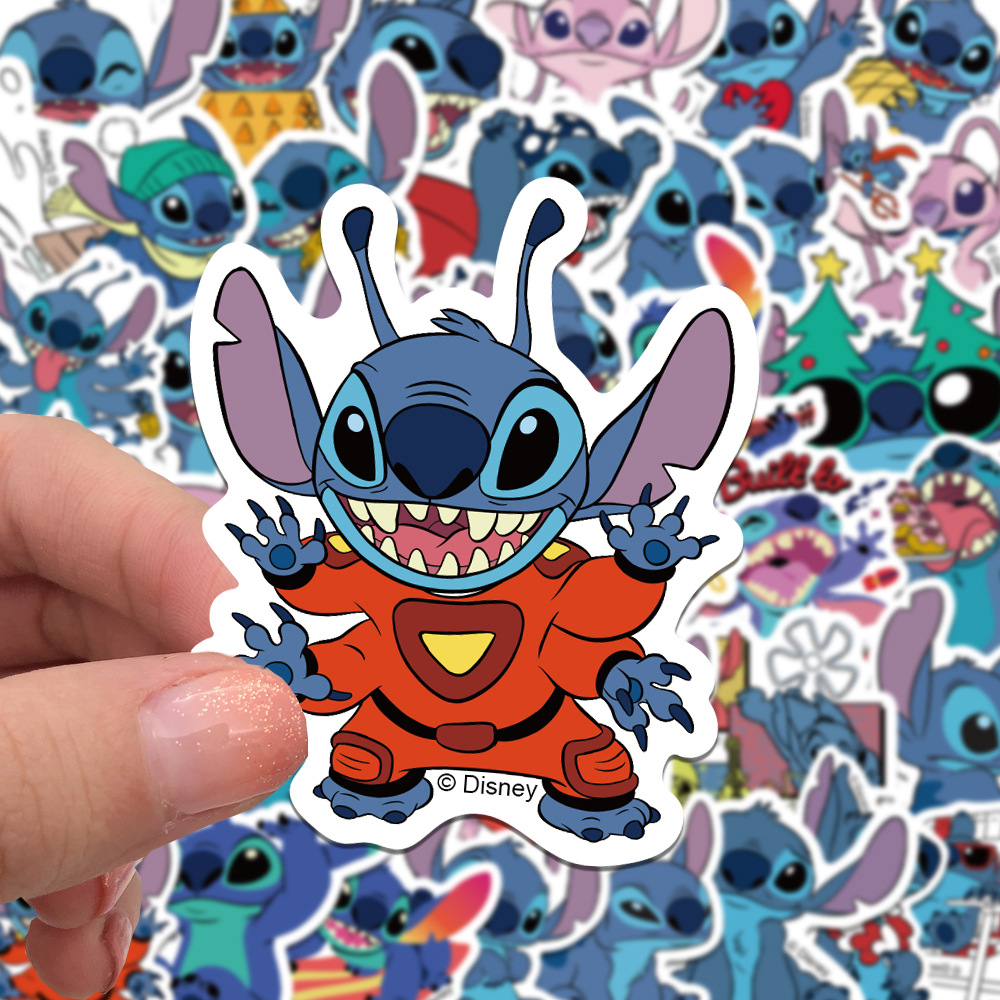 50/100 PCS Cartoon Stich Graffiti Aufkleber Dekorieren Gitarre Gepäck DIY Wasserdichte Kinder Belohnung Schreibwaren Aufkleber