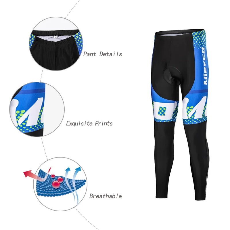 Set Jersey bersepeda lengan panjang, pakaian sepeda MTB, Kit celana Bib sepeda MTB musim semi/musim gugur baru