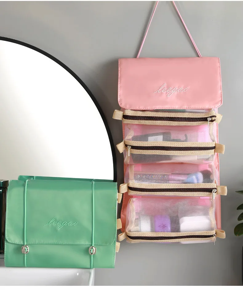 Almacenamiento de partición Tienda experta Cosméticos y artículos de tocador en el Go Bolsa de almacenamiento visible transparente