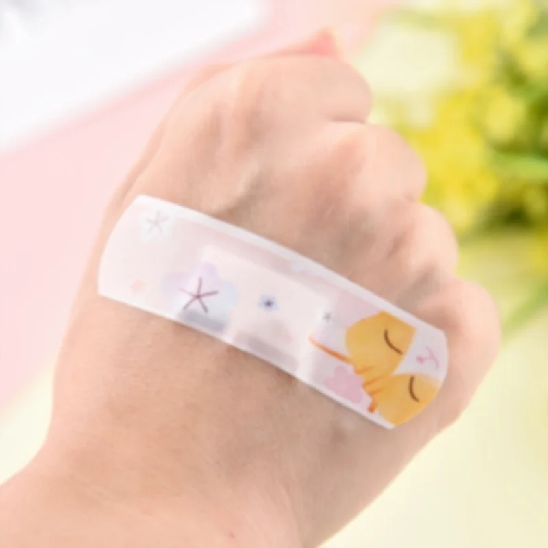 20 Buah/Boks Pita Patch Kulit Kartun Strip Bantuan Pola Beruang Babi Dinosaurus Hewan Plester Luka Perban Perekat untuk Bayi Anak-anak