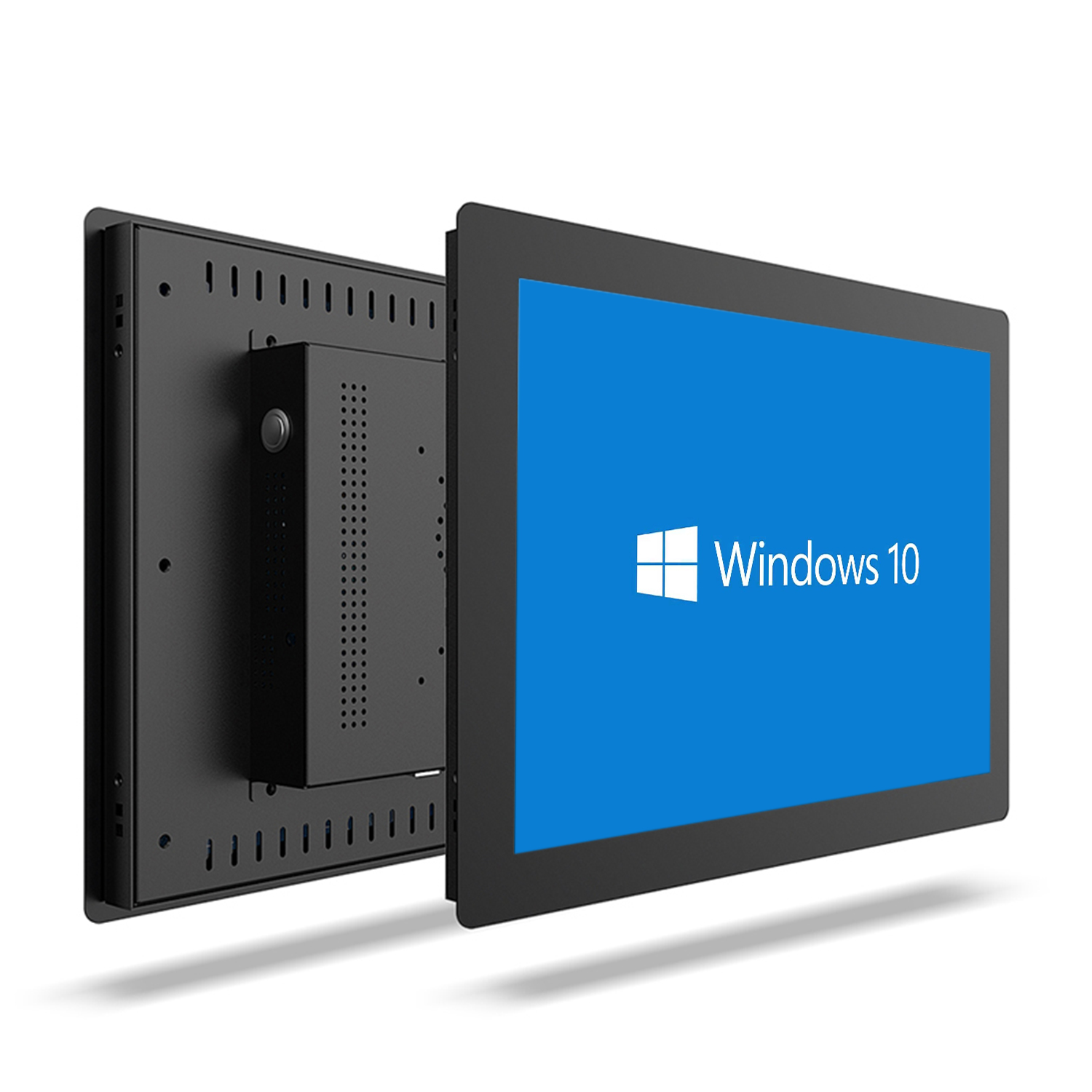 17 19 Pannello computer tablet industriale da 21,5 pollici J1900 PC tutto in uno con touch screen resistivo wifi integrato com win10 pro