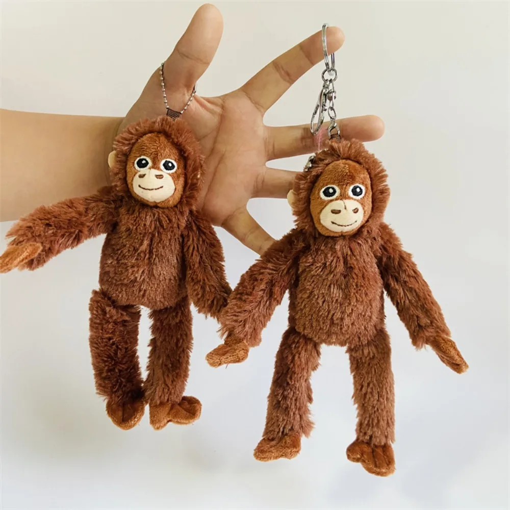 น่ารักกอริลลา Orangutans ลิงสัตว์น่ารักจี้แหวนตุ๊กตายัดไส้ตุ๊กตา Plush ของเล่นเด็กวันเกิดคริสต์มาสของขวัญ