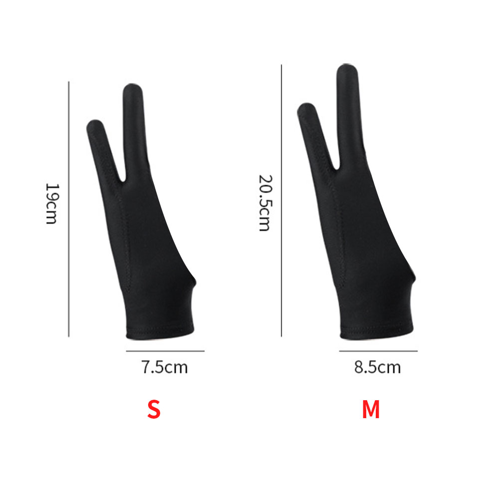 Gants de peinture à la main Anti-tactile à deux doigts, fournitures d'art pour peinture à l'huile, tablette, écran numérique, dessin tactile, Anti-salissure