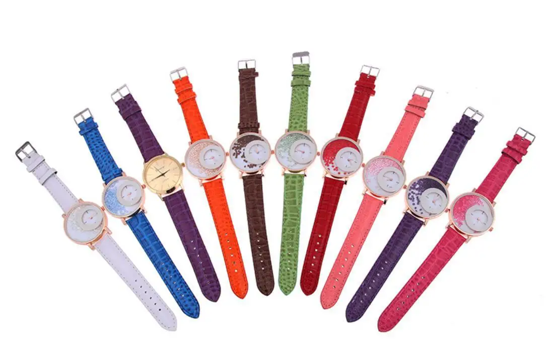 UTHAI BK128 Reloj para estudiantes con esfera grande y diamantes rotos, reloj con correa de cuarzo versátil y moda informal para mujer