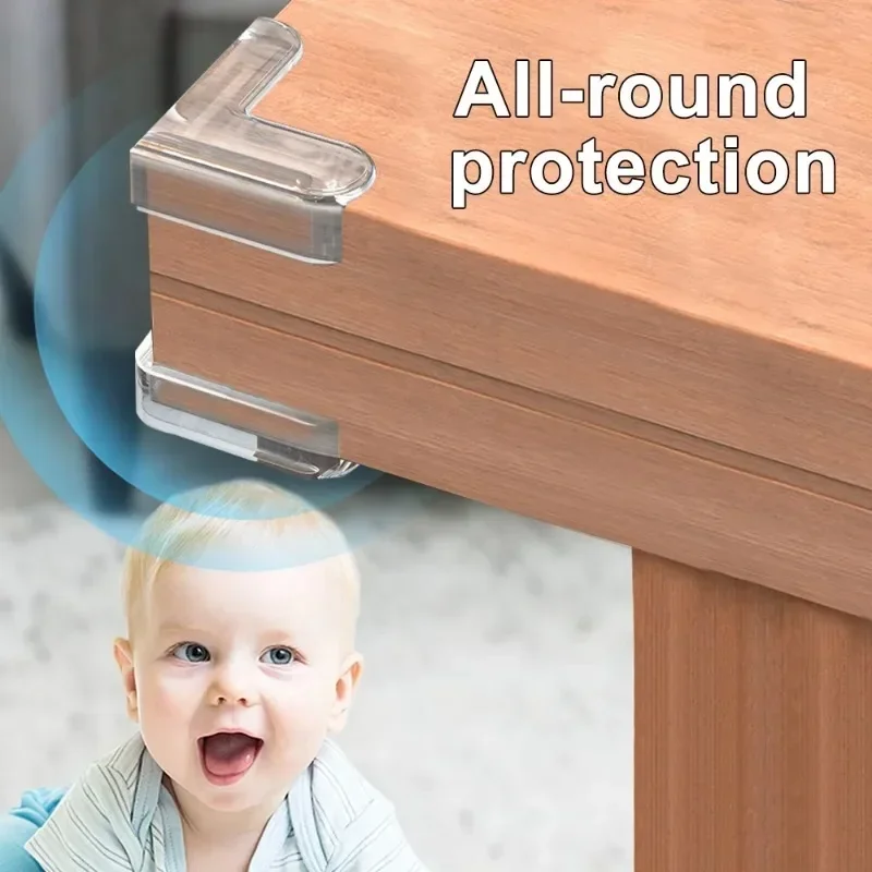 เด็กความปลอดภัยซิลิโคนตารางมุมเฟอร์นิเจอร์ขอบป้องกันโปร่งใสเด็ก Anti Collision EDGE Guards