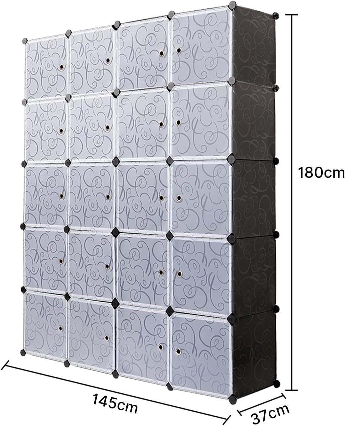 Portable, Modular, mit Rod zum Selbermachen, Kleiderschrank, Combiniert, Space Saving, Plastic, Organizer, Würfel, Gardero