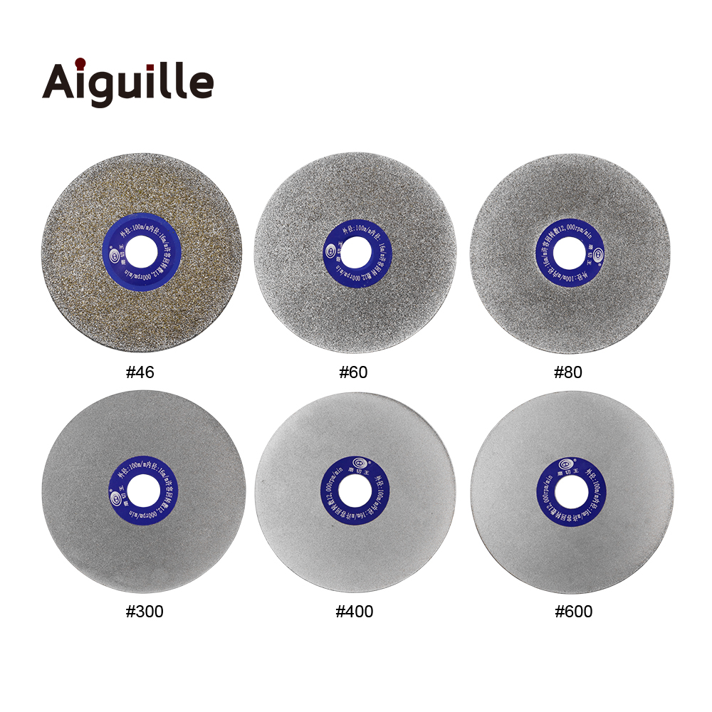 4 Inch Diamond Grinding Wheel 100mm Angel Grinder Grinding Blade Stone Jade Polishing Disc 60-600# Diamond Coated Flat Lap Wheel