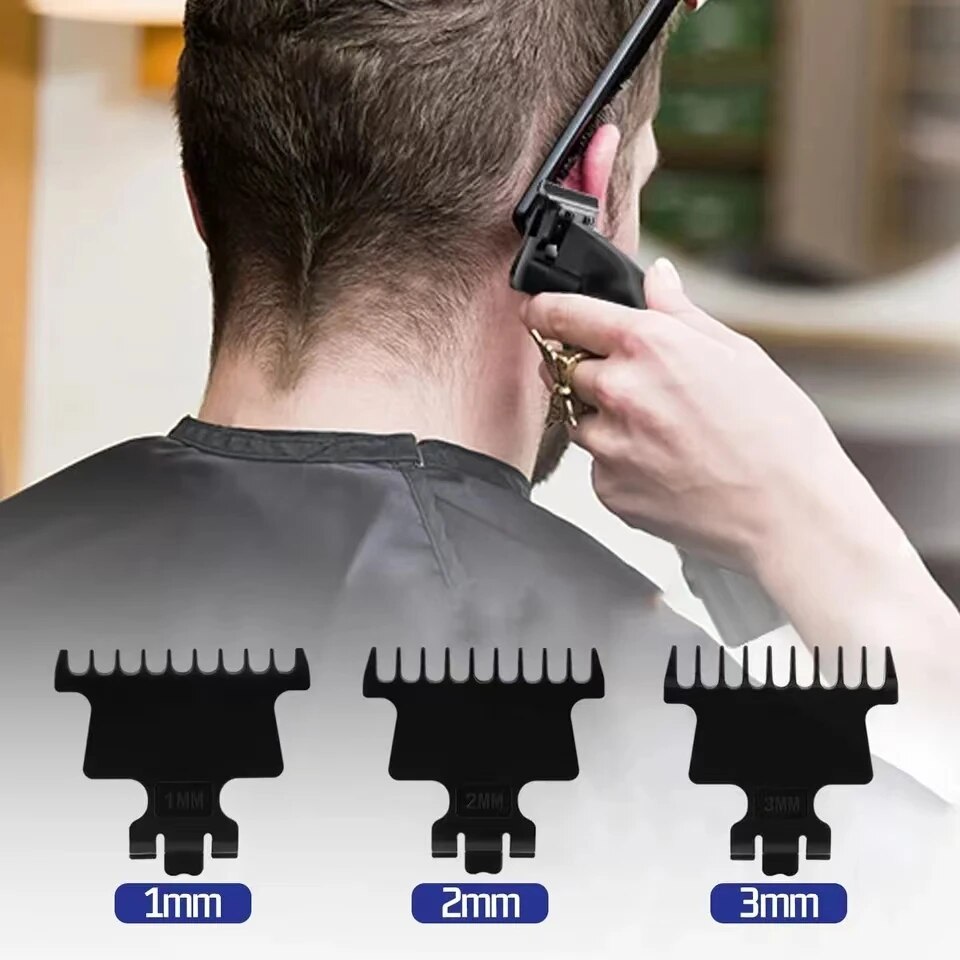 Kemei 2299 Barber Cordless Hair Trimmer 0mm Zero Gapped Carving Clipper Detailer Professional Electric Finish Cutting Machine