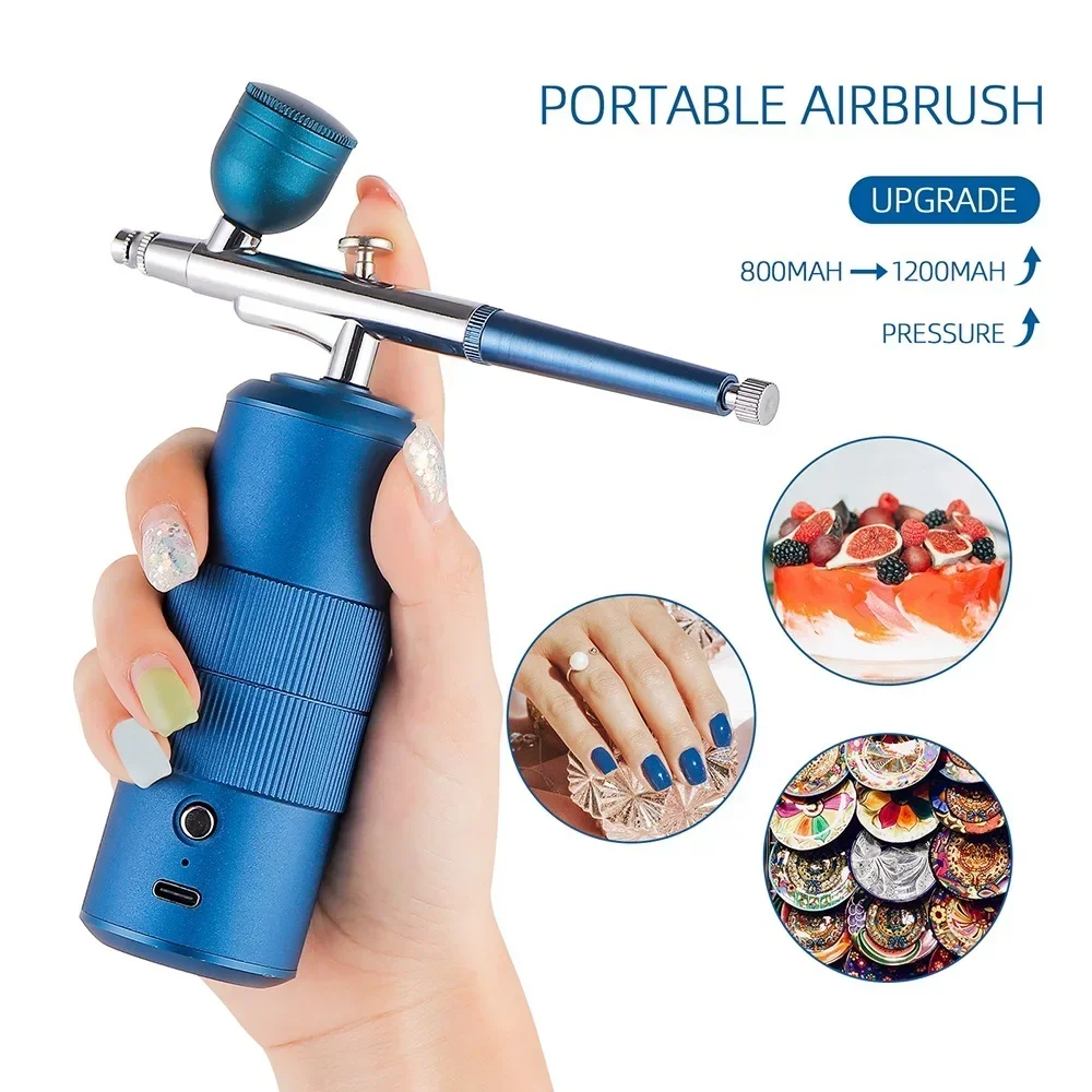 Oxy Kiêm Bật Lửa Mini Không Khí Bộ Không Khí-Chổi Sơn Xịt Bình Phun Móng Xăm Hình Nghệ Thuật Thủ Công Bánh Nano sương Mù Máy Phun Sương