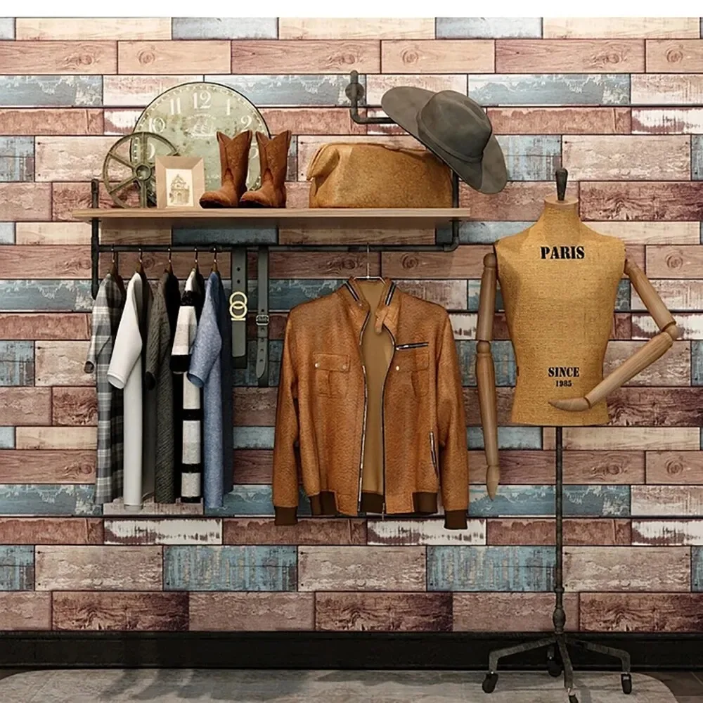 Papel de parede autoadesivo diy, 70cm * 100cm, padrão de tijolo, decoração moderna de casa, pvc, à prova d'água, adesivos de parede 3d, fundo de cozinha