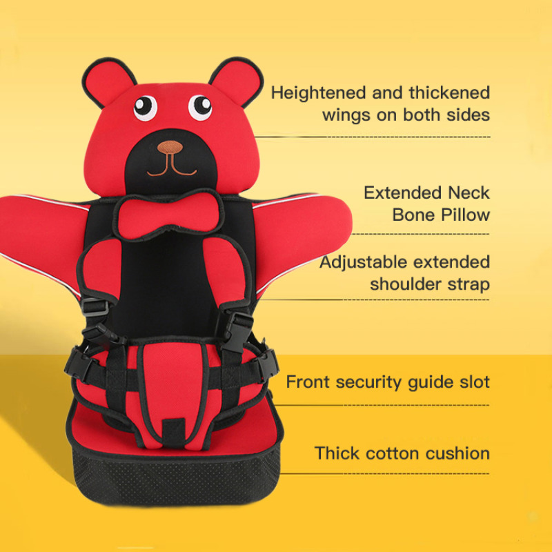 Asiento de coche para niños, cómodo y portátil, perfecto para padres en movimiento
