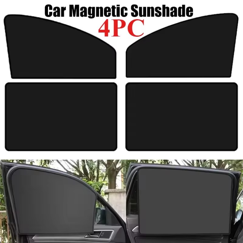 Magnetische Autoruit Zonnescherm Cover Zomer UV-bescherming Auto Zijkant Voor Achterruit Mesh Gordijn Protector Cover Auto Accessoires