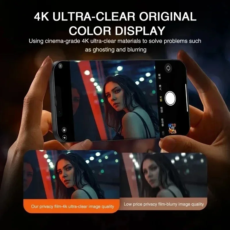 1-2 uds vidrio antiespía para iPhone 15 14 13 12 11 Pro Max Mini 7 8 Plus Protector de pantalla de privacidad para iPhone XR XS MAX X SE 2022