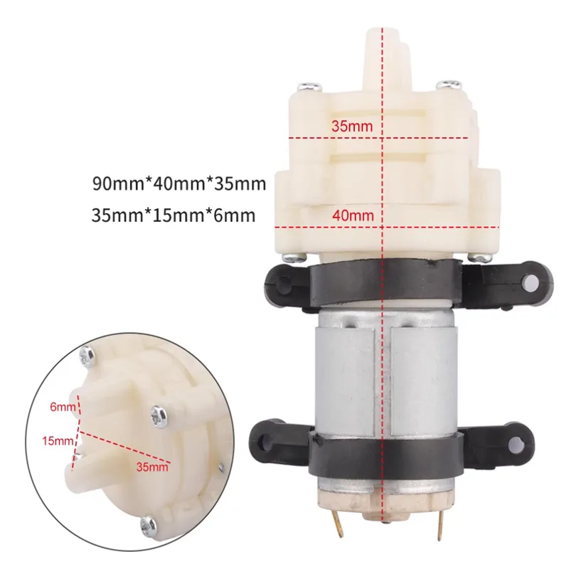 R385 Waterpomp 12V Membraanpomp 6V Kleine Micro Waterpomp Thuis Aquarium Accessoires Thee Set Waterpomp aquarium Pomp