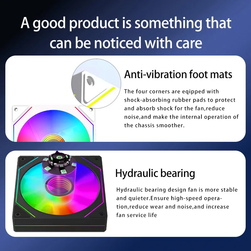 CX FUTRUE 120mm Case Fan 5V ARGB Infinite Mirror Effect Quiet 12cm ARGB Fans For PC Case Cooling Stystem CPU Water Cooler