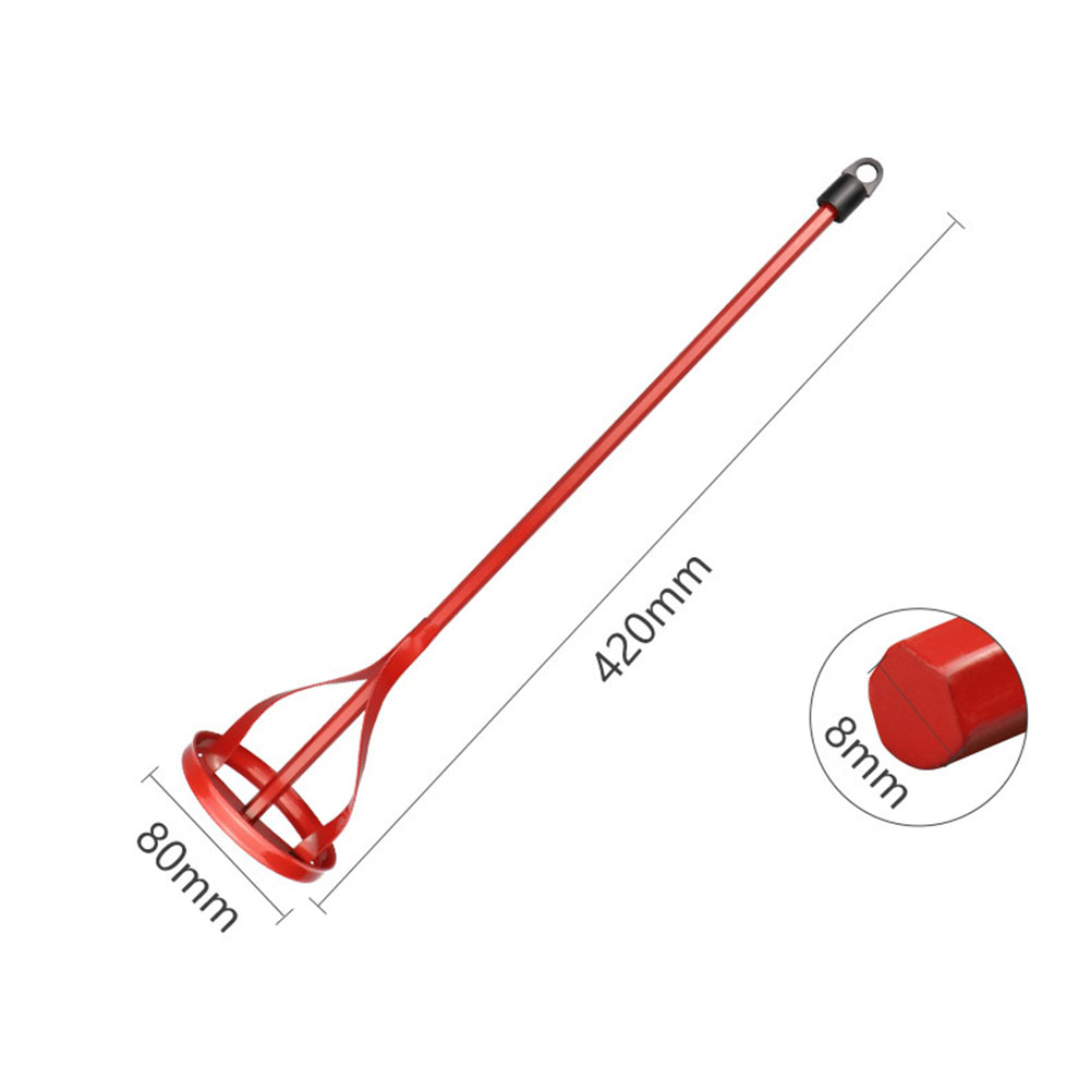 เพลาหกเหลี่ยมพลาสเตอร์สีผสมผสม Paddle Rod สําหรับเจาะไฟฟ้าก่อสร้าง Agitator Putty Cement Grouting ปูนเครื่องมือ
