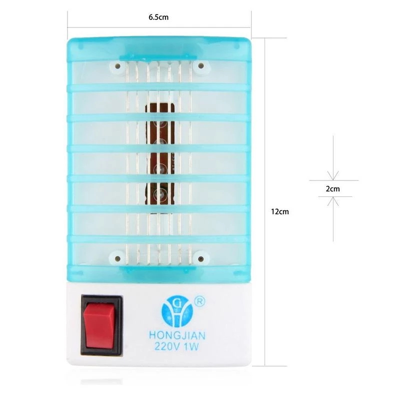 Mini lámpara eléctrica antimosquitos, repelente de plagas, trampa LED, exterminador de luz UV para insectos, respetuoso con el medio ambiente para el hogar