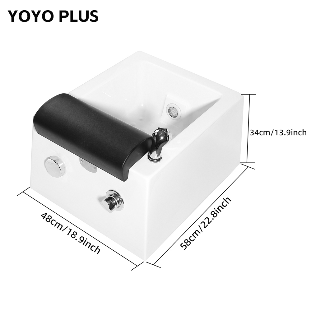 プロ仕様アクリルフットスパバスマッサージャー、ジェット、LEDライト、ヒーター、リモコン付き - リラックス用ホームサロンペディキュアタブ