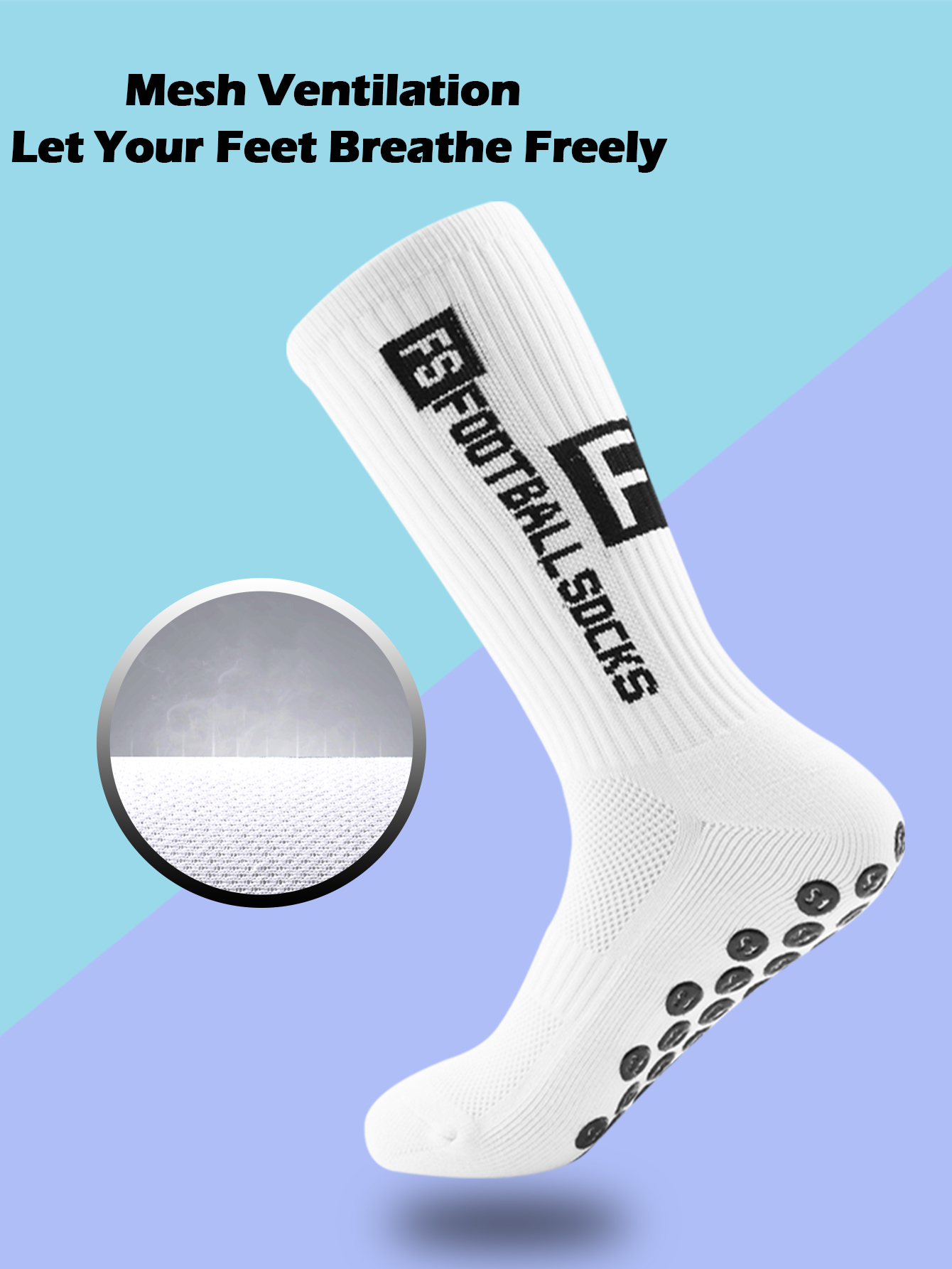 4 Paar Herren-Fußballsocken mit Griff, rutschfeste, rutschfeste Sportsocken mit Polsterpolstern für Fußball/Basketball/Hockey