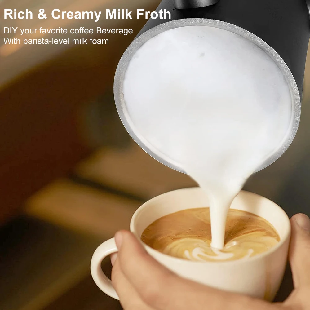 Frotherนมไฟฟ้าเครื่องโฟมนมสําหรับกาแฟCappuccino Latte 4 In 1 ร้อนและเย็นโฟมMakerอัตโนมัติFrother Foamer