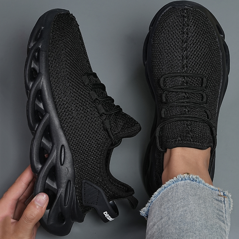 Männer Casual Sport Schuhe Atmungsaktive Leichte Turnschuhe Outdoor Mesh Schwarz Laufschuhe Athletisch Jogging Tenis Wanderschuhe