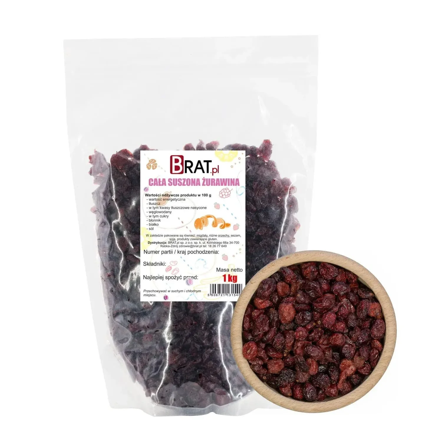 Żurawina cała 1kg