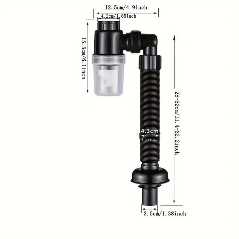 Tubo De Dreno De Lavatório, Inseto, Prova De Odor, Prova De Bloqueio, Prova De Vazamento, Distribuidor De Água, Drenagem, 1Pc