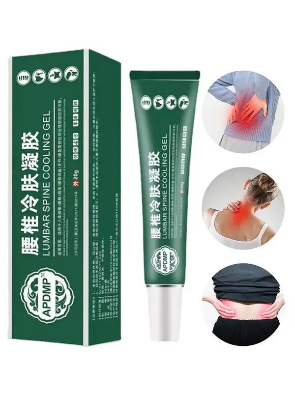 ปวดไหล่กระดูกสันหลัง Pain Ointment ปวดข้อ Lumbar Pain เจลสีเขียว Bruises เจลประคบเย็น 20g ใหม่ Lumbar Cooling GEL