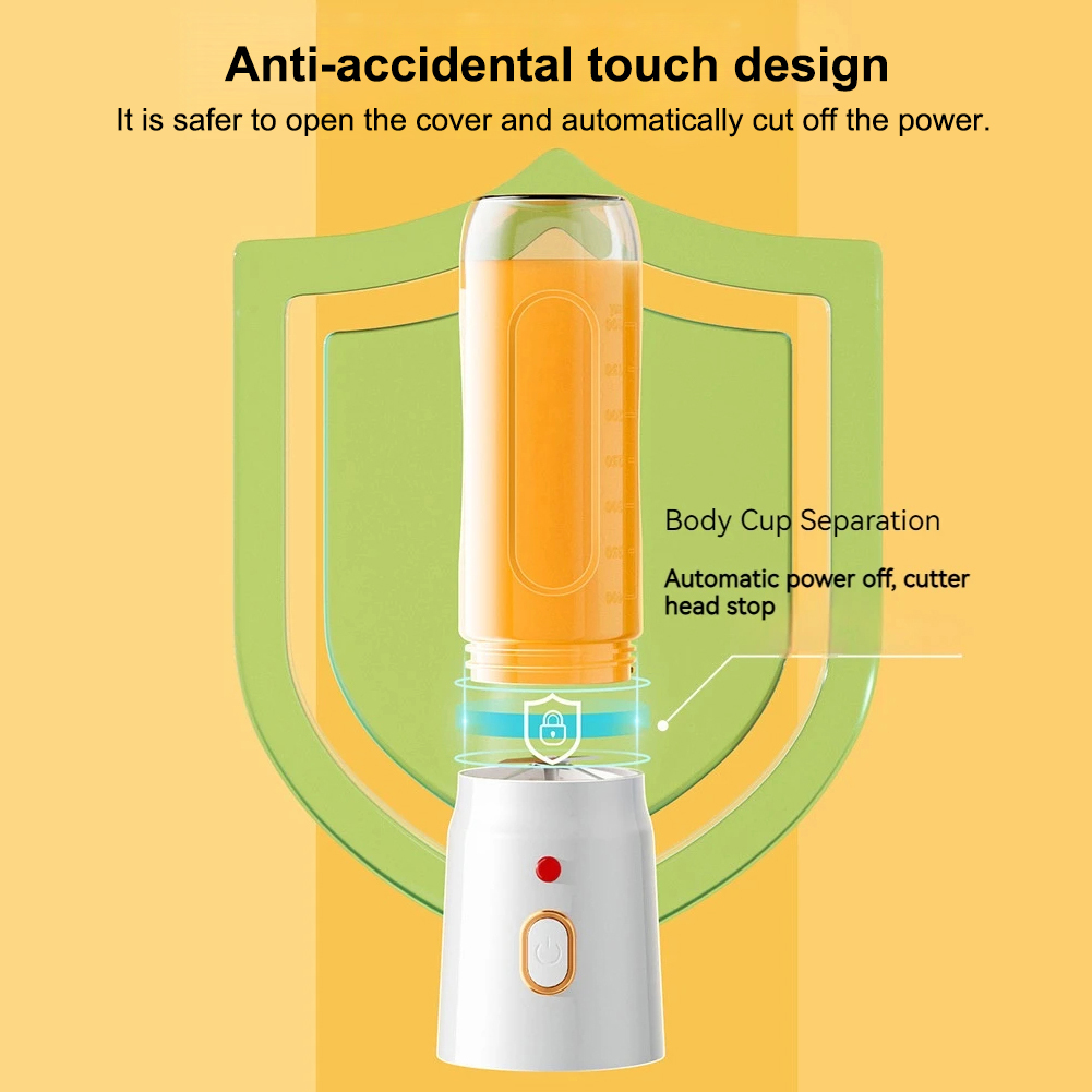 500ml liquidificador elétrico portátil 40w usb recarregável sem fio espremedor de alta potência copo para smoothie milkshake suco alimentos