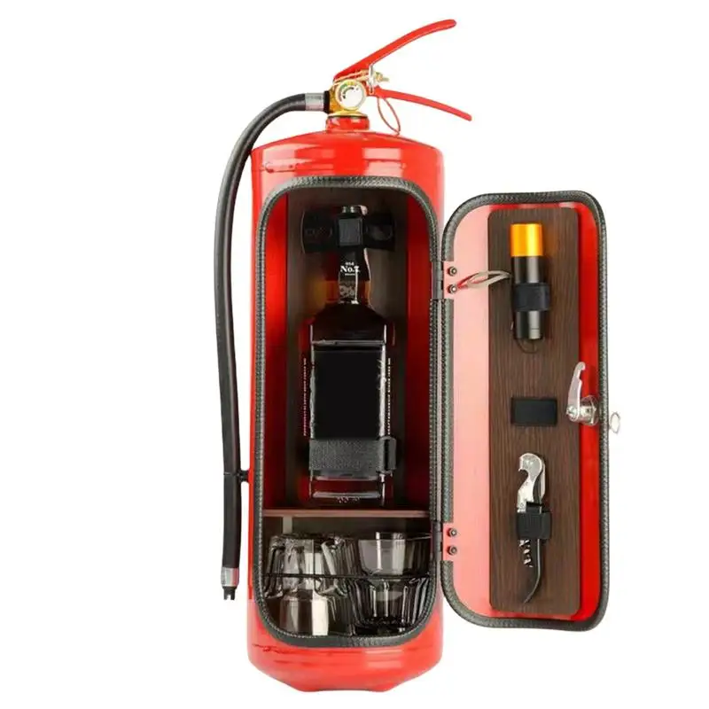 ミニ消火器バー,ワイン収納ボックス,デスクトップワインキャビネット,装飾ミニバーギフト