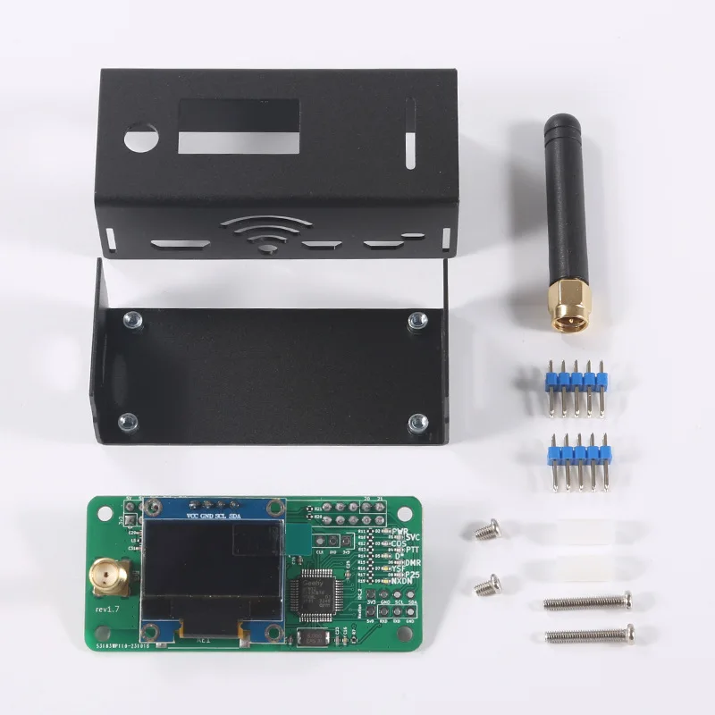Mais recente jumbospot uhf vhf uv mmdvm hotspot para p25 dmr ysf dstar nxdn raspberry pi zero com 3b/4b + oled + caixa de metal + antena