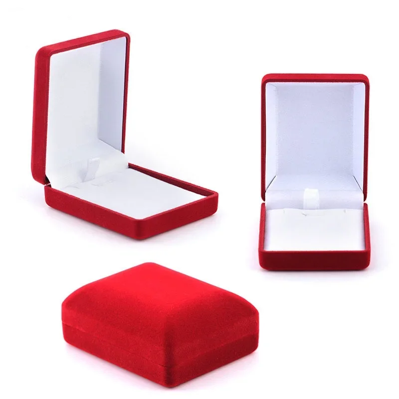 Fluwelen kettingdoos Hangerdoos Sieradenorganisator Geschenkverpakking Sieradenopslagcontainer voor trinket