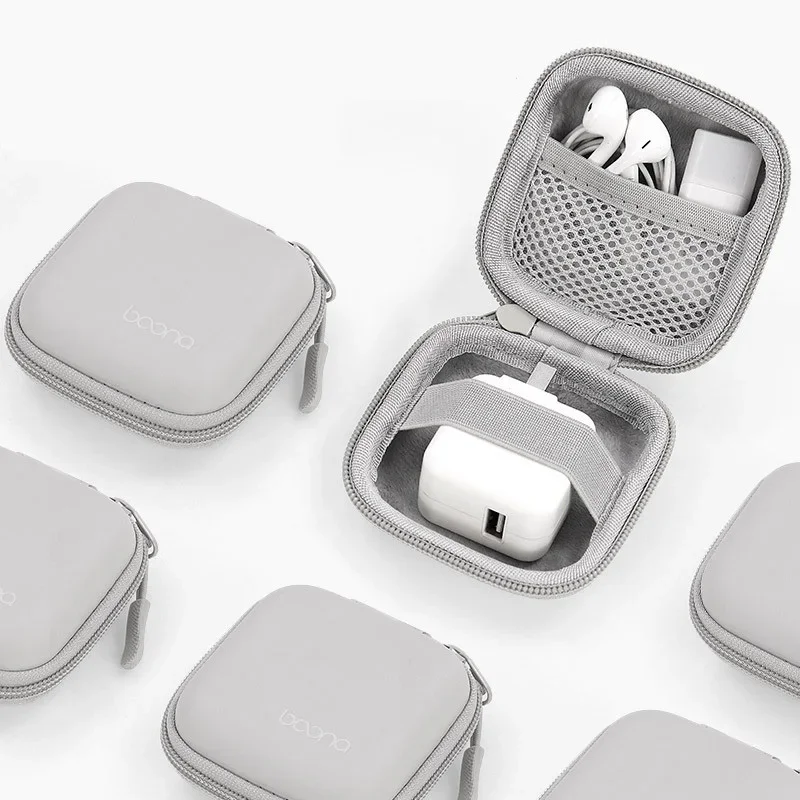 Mini Di Động Cứng Kỹ Thuật Số Tiện Ích Túi Bảo Quản Nhân Tạo Da Tai Nghe Sạc MAC Ốp Lưng Cáp Dữ Liệu Đĩa U Người Tổ Chức