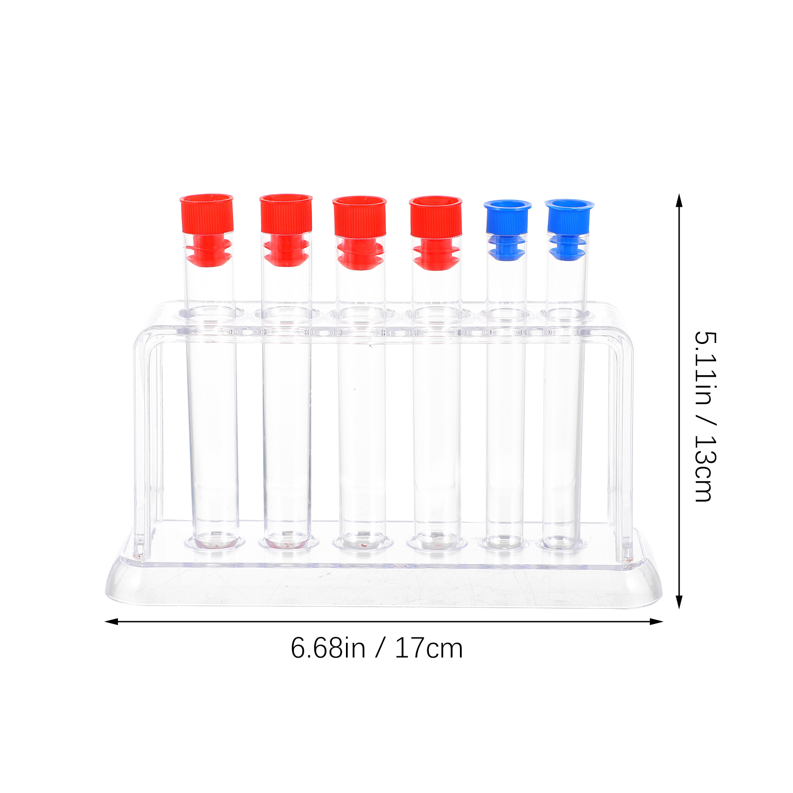 1 Set Labor Rohr Halter Reagenzglas Rack Kit Kunststoff Ständer Niederschlag Rohr Reagenzgläser 6 Löcher Liefert