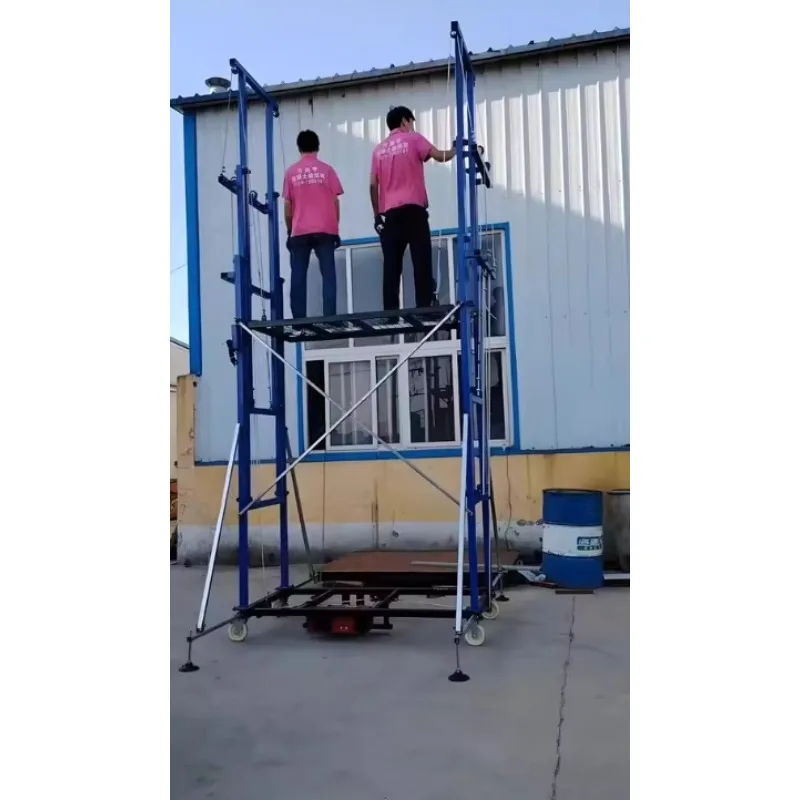 Mobile lifting platform fully automatic remote control folding lift indoor and outdoor decoration electric scaffolding lift