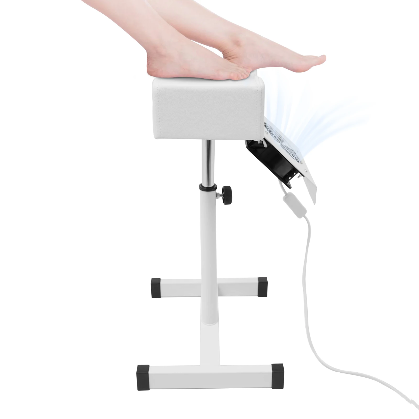 Pediküre-Hocker, Fußpflegestuhl, Fußstütze für Pediküre, verstellbare Maniküre-Fußstütze, Nageltechniker-Stuhl 48–68 cm