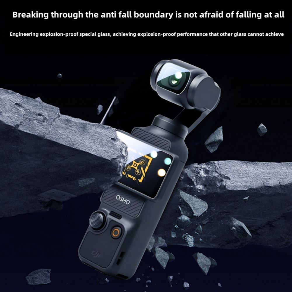 9H HD 強化ガラス DJI OSMO Pocket 3 スクリーンプロテクター DJI Pocket 3 ジンバルカメラレンズ保護ガラスアクセサリー