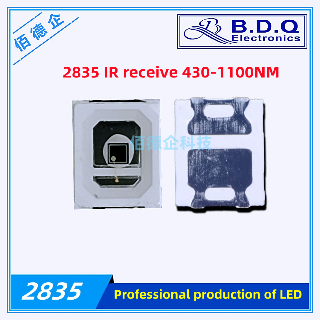 100 pces 2835 cabeça de bola 15 ° 30 ° 60 ° 90 ° graus 3036 ir 850nm 940nm 0.1w 0.2w 0.5w smd led