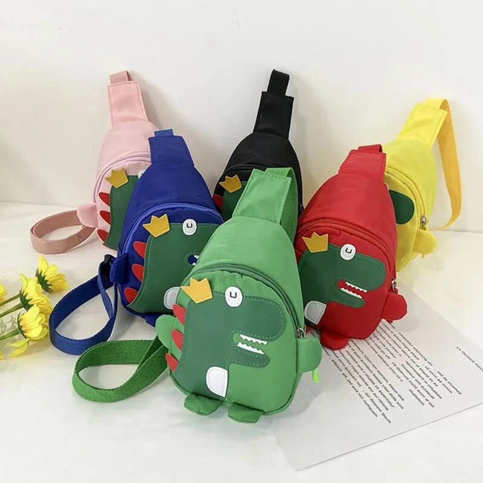 Süße Dinosaurier Kinder Rucksack Mädchen Jungen Schulter tasche Kinder Tasche Kind Hüft tasche Reise Umhängetasche für Kleinkind Vorschule Kinder