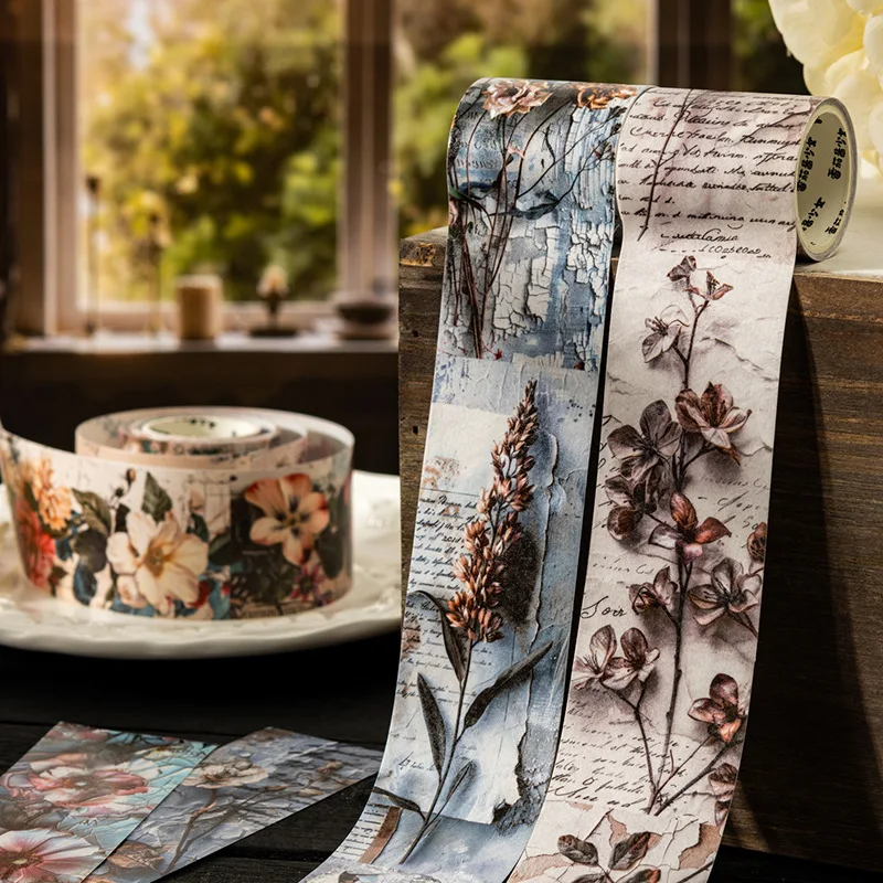 1 шт./1 лот декоративные клейкие ленты Qihua Manying Junk Journal DIY бумага японская маскировка наклейки для скрапбукинга