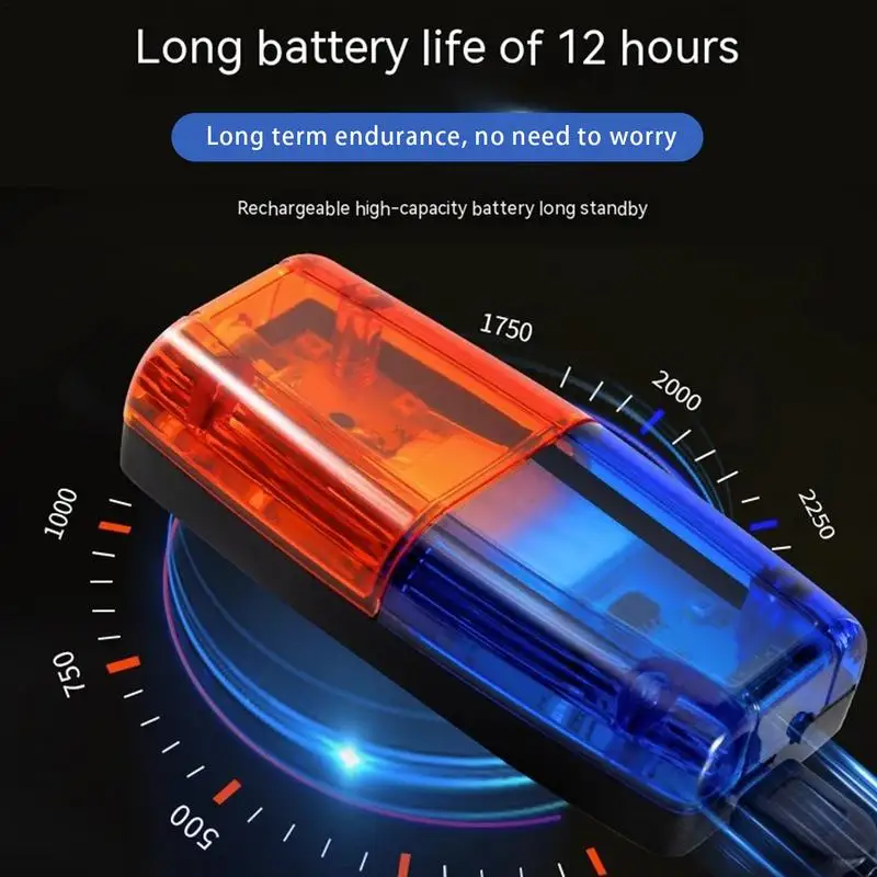 New Red Blue LED Shoulder Warning Light Shoulder Clip Light Sanitation Worker Safety Patrol Alarm Flash Signal Strobe Lamp