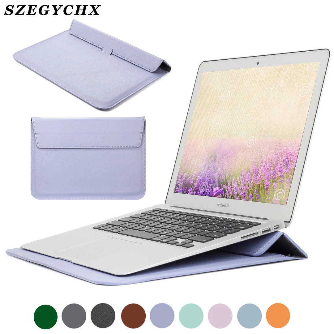 Laptop Stand Cover For Apple Macbook Air 13 Sleeve M2 Pro 13 16 12 11 15 Laptop Case For Macbook Pro 14 Case M1 M3 2023 Bag
