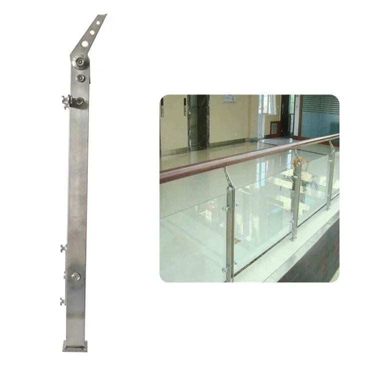 Fence posts railing stair railing baluster glass balcony/stainless steel handrail stairs baluster
