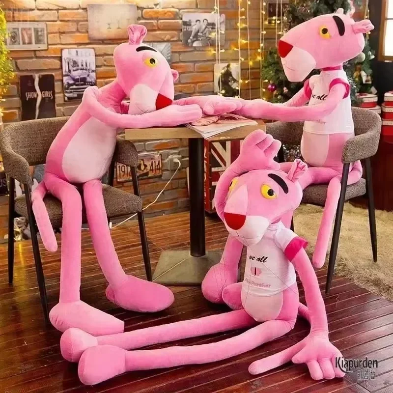 Disney dos desenhos animados bonito pantera rosa boneca de pelúcia brinquedo de pelúcia anime brinquedo macio bonito pano boneca criança travesseiro adulto crianças brinquedo de aniversário presente