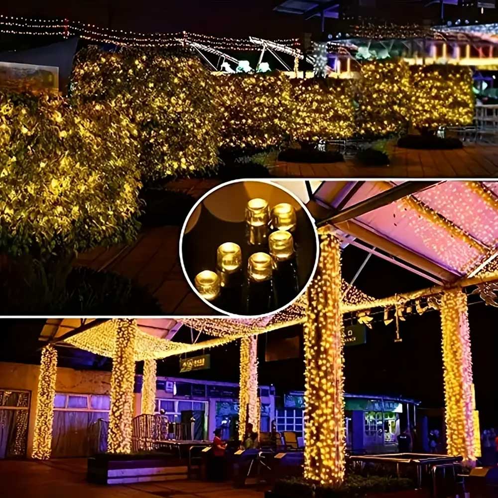 1 Stück 30/50/100/200led Solar Outdoor wasserdichte Stern lichterkette